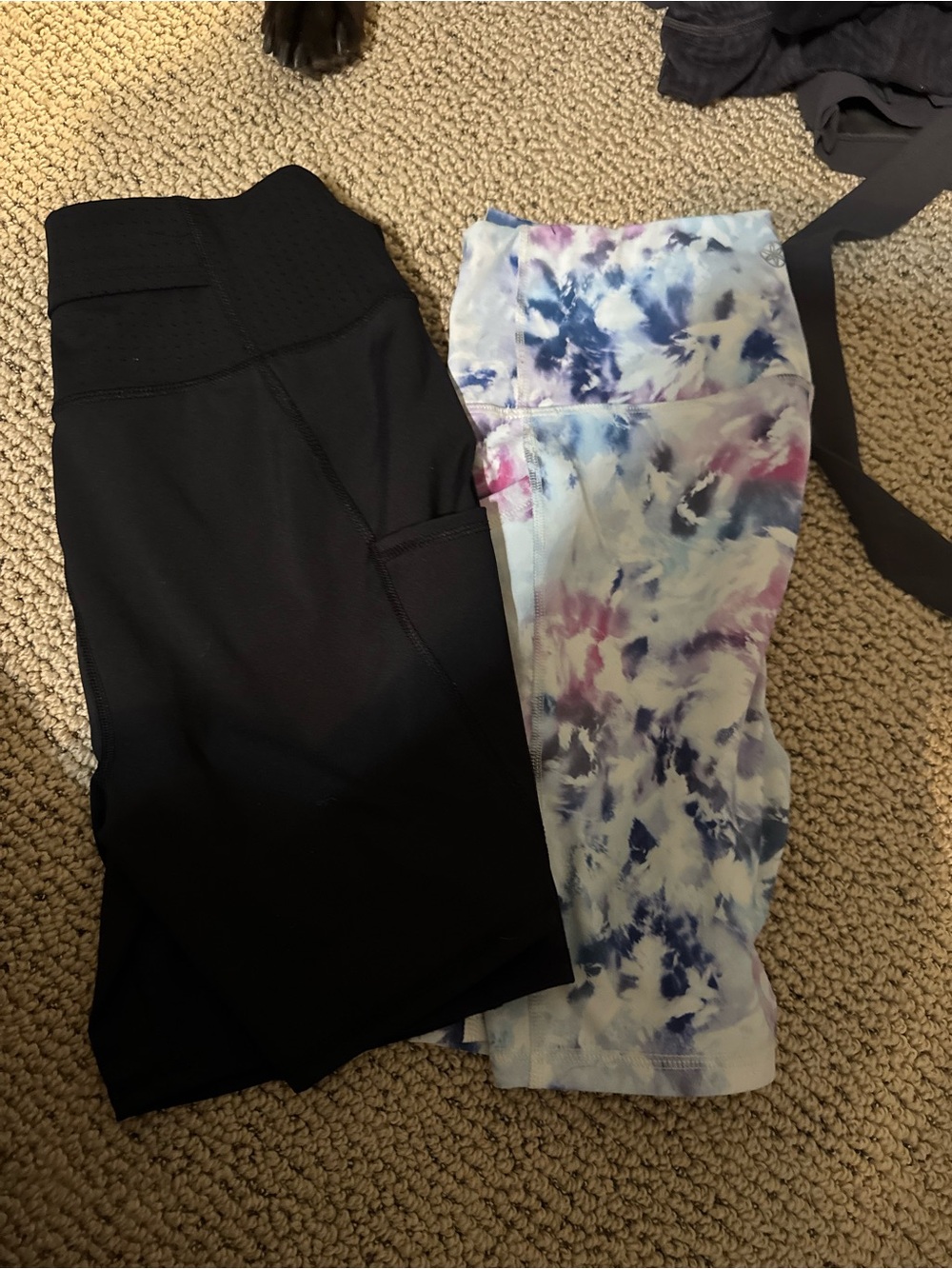 Black Active Biker Shorts (2) & Tie-Dye Biker Short Set